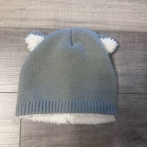 Amazon Gray Knit Hat with Fluffy Ears